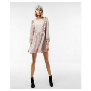 Express Satin Ruffle Dress - Size M